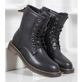 SHELOVET Divatos csapdázók Eco bőrrel fekete 2