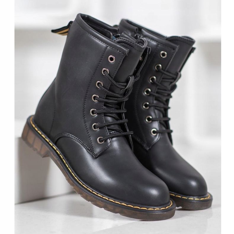 SHELOVET Divatos csapdázók Eco bőrrel fekete 2