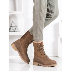 Super Me Fűzős csizma khaki zöld 2 Super Me Fűzős csizma khaki zöld 2