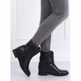 Fekete szemű csizma egy rejtett égen G-7607 Fekete sárga 1