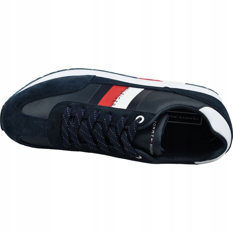 Tommy Hilfiger vállalati bőr zászlófutó M FM0FM02380 403 sötétkék 2