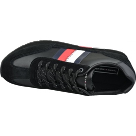 Cipő Tommy Hilfiger Corporate Leather Flag Runner M FM0FM02380 990 fekete 2