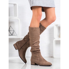 Super Mode Klasszikus bézs színű csizma barna sokszínű 1 Super Mode Klasszikus bézs színű csizma barna sokszínű 1