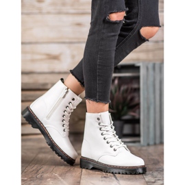 SHELOVET Fehér dolgozók öko bőrrel 1