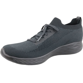 Skechers You Shine Trainers W 14957-BKGY szürke 1