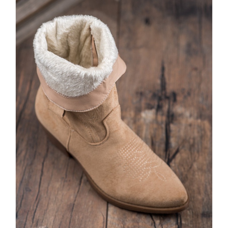 Seastar Felcsúsztatható cowboy csizma mintával barna 1