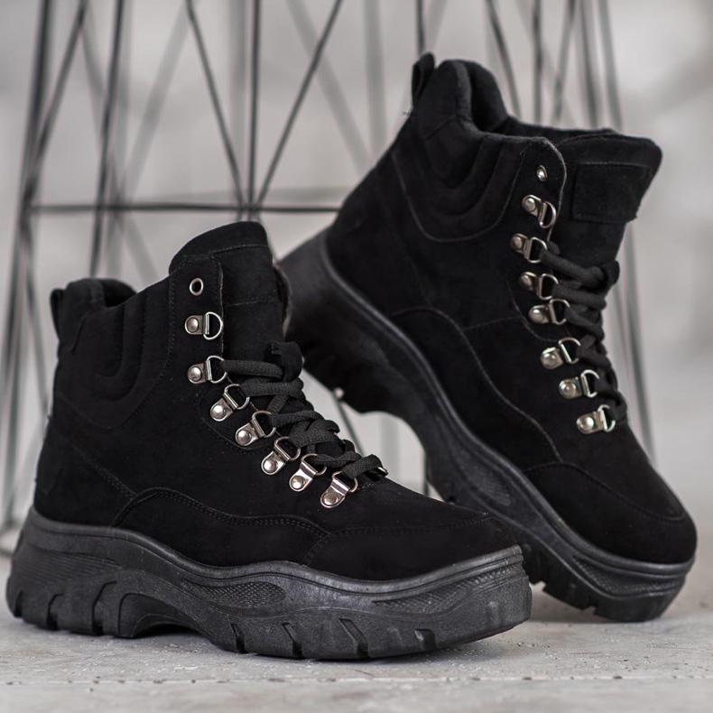 Yes Mile Kényelmes csapdázók a platformon fekete 1