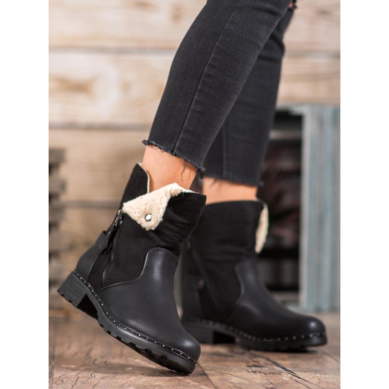 SHELOVET Összecsukható cipővel dolgozók fekete 1