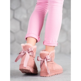 SHELOVET Meleg Mukluki íjjal rózsaszín 1