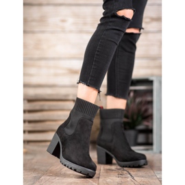 Erynn Csúszós Chelsea csizma egy poszton fekete 1 Erynn Csúszós Chelsea csizma egy poszton fekete 1