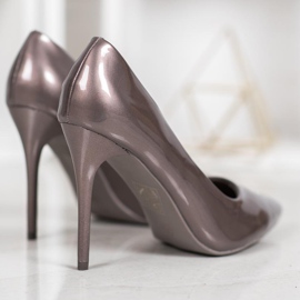 SHELOVET Lakkozott szivattyúk szürke 1