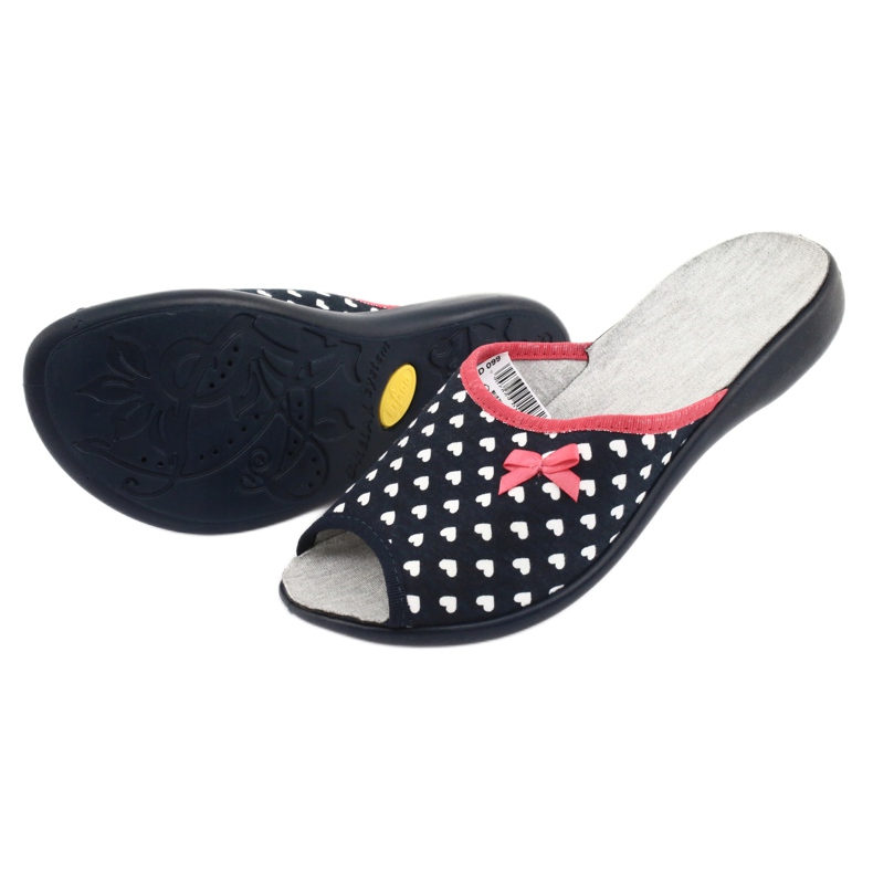 Befado női cipő szív pu 254D099 fehér piros sötétkék 4