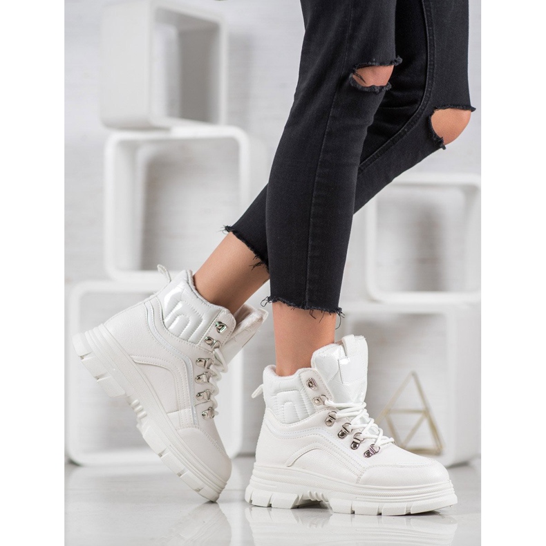 SHELOVET Meleg cipők fehér 1