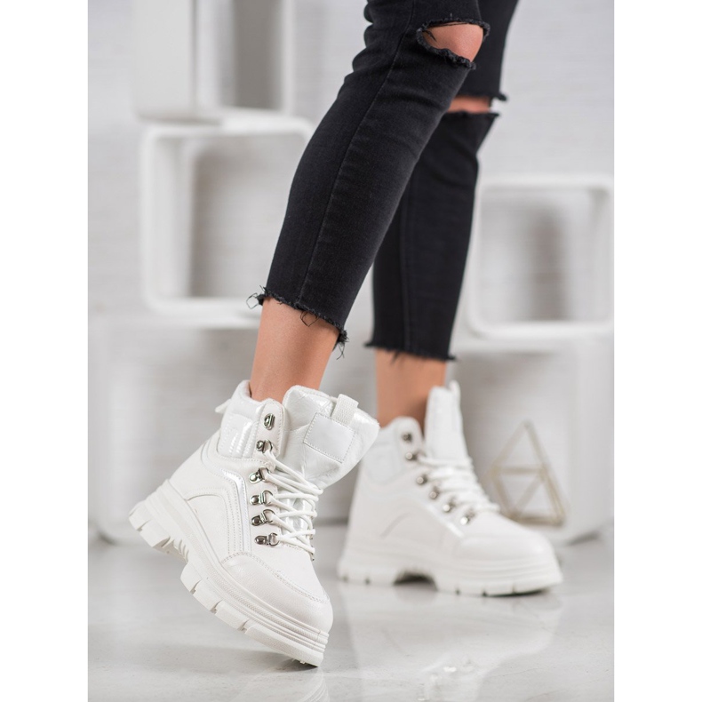 SHELOVET Meleg cipők fehér 2