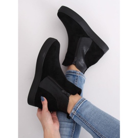 Fekete RQ235 Fekete csizma egy rejtett égen 1