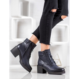 Super Mode Kényelmes öko-bőr csizma kék 1 Super Mode Kényelmes öko-bőr csizma kék 1