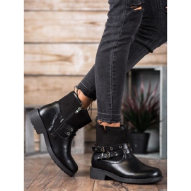 SHELOVET Kényelmes dolgozók csattal fekete 1