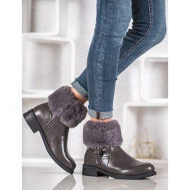 SHELOVET Munkások szőrmével szürke 1