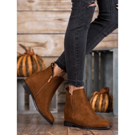 SHELOVET Kényelmes cowboy csizma barna 2