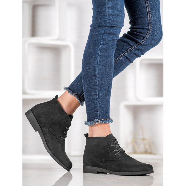 Goodin Kényelmes velúr csizma fekete 2 Goodin Kényelmes velúr csizma fekete 2