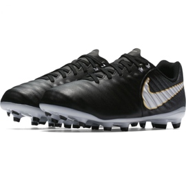 Nike Tiempo Iv Fg Jr 897725-002 futballcipő fekete fekete 2
