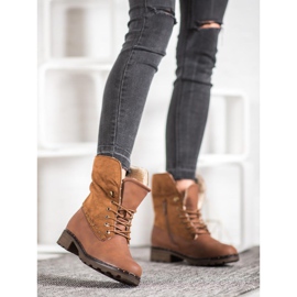 SHELOVET Barna csizma báránybőrrel 1