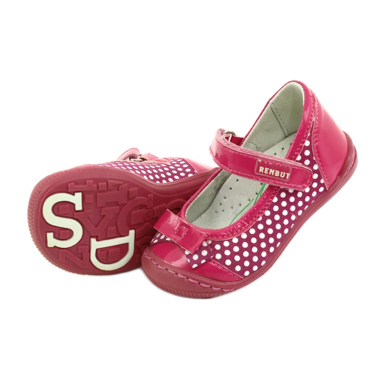 Lány balerinák Ren But 1405 rózsaszín fehér 5