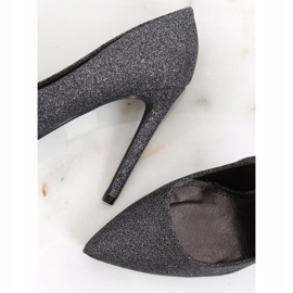 Grafit brokát csapok NF-58P Ón fekete sokszínű 1