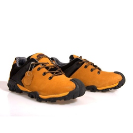 Trekking Boots NAT Bőr. 6254 Teve barna fekete 1