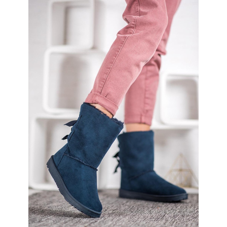 Haver Meleg hócsizma íjakkal kék 2 Haver Meleg hócsizma íjakkal kék 2