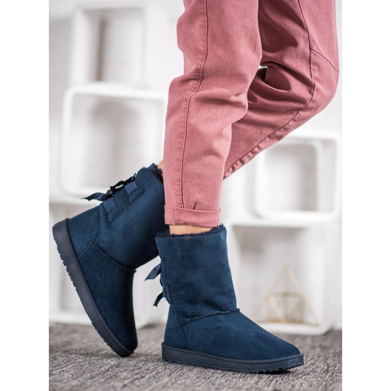 Haver Meleg hócsizma íjakkal kék 1 Haver Meleg hócsizma íjakkal kék 1