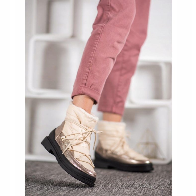 VICES textil hócsizma aranysárga 1