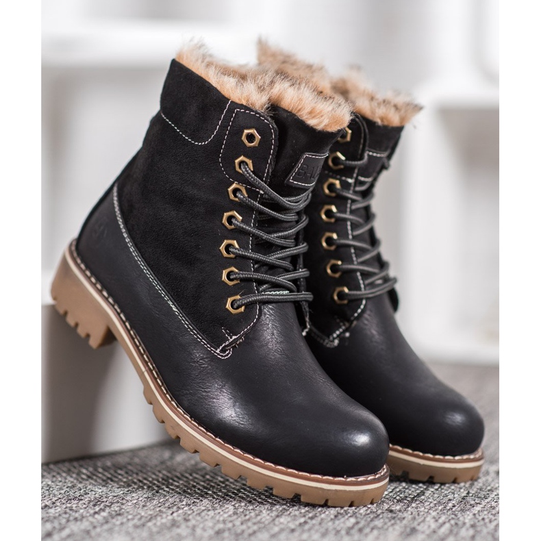 SHELOVET Fűzött fekete csapdázók 2