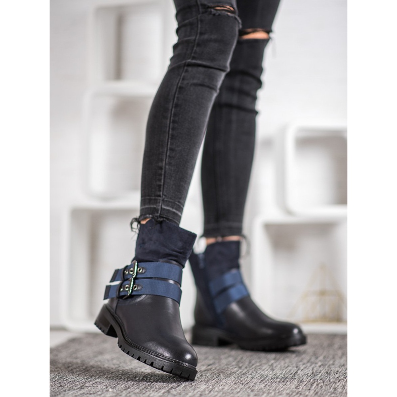 Erynn Munkások Egy Csattal sötétkék kék 1 Erynn Munkások Egy Csattal sötétkék kék 1