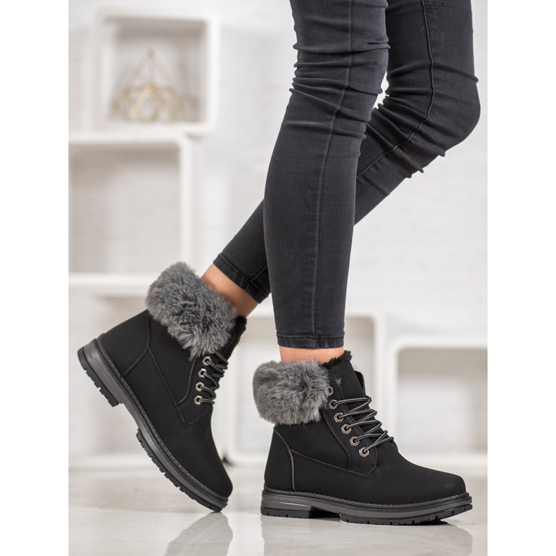 SHELOVET Fekete csapdák szőrrel 1