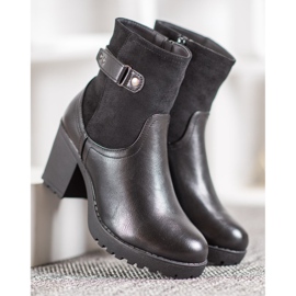 J. Star Meleg csizma a poszton fekete 2