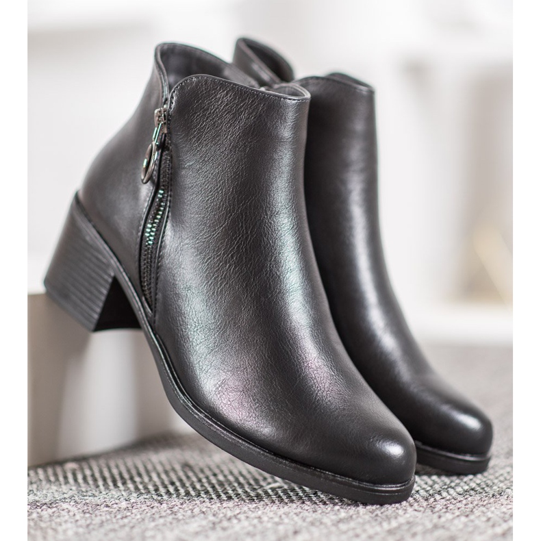 J. Star Meleg csizma öko bőrrel fekete 1