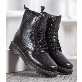 SHELOVET Fekete dolgozók öko bőrrel 2