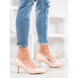 Small Swan Kényelmes lakkozott szivattyúk rózsaszín 2