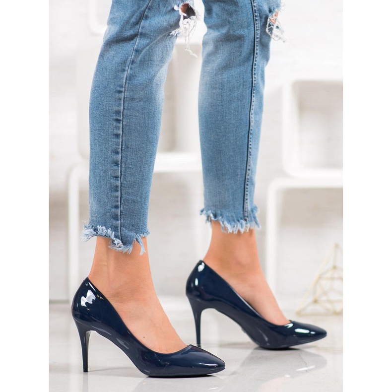 Comer Navy Lakkozott Pins kék 2