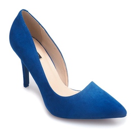 Suede Heels 4006 Blue kék 1