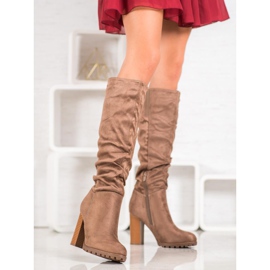 Evento Stílusos csizma egy oszlopon barna 2