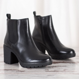 Bella Paris Meleg csizma magas sarkú cipőben fekete 2