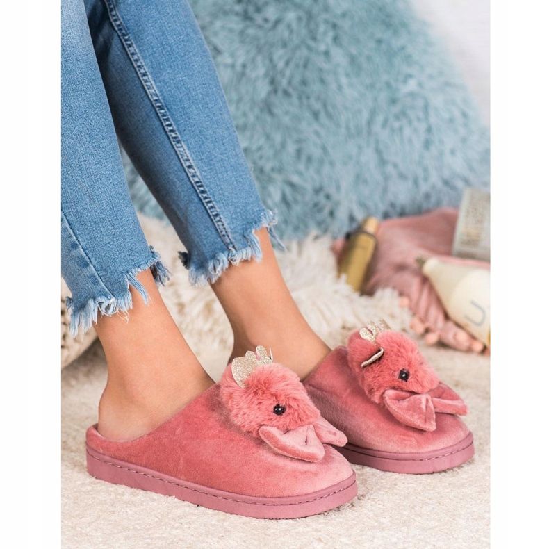 SHELOVET Papucs íjjal rózsaszín 1