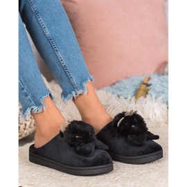 SHELOVET Papucs íjjal fekete 1