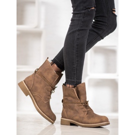 SDS Összekötött csizmák felcsavarható szárral barna 1