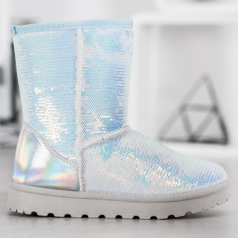 SHELOVET Mukluki flitterekkel fehér 1