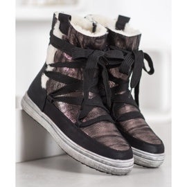 SDS Meleg hócsizma barna fekete 1