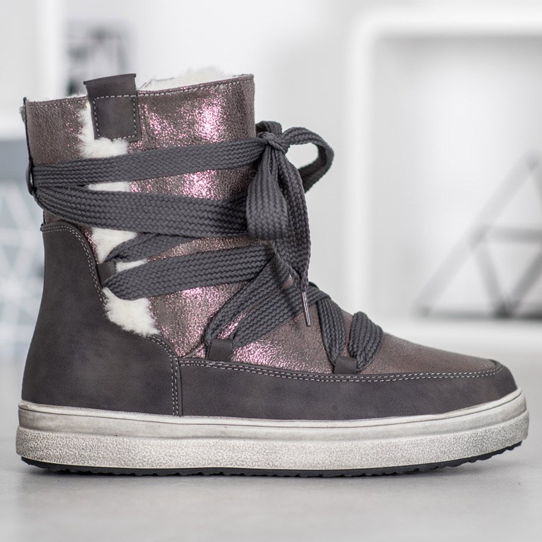 SDS Meleg hócsizma szürke 2