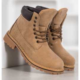 Haver Túracipő Eco bőrrel barna 2